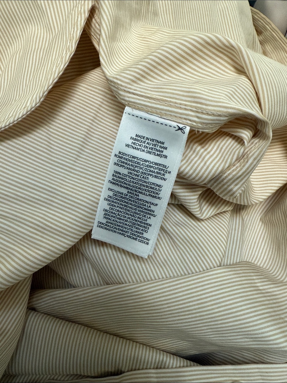Ralph Lauren Cream Cotton Button-Front Shirt Dress with Waist Tie - Picture 8 of 8
